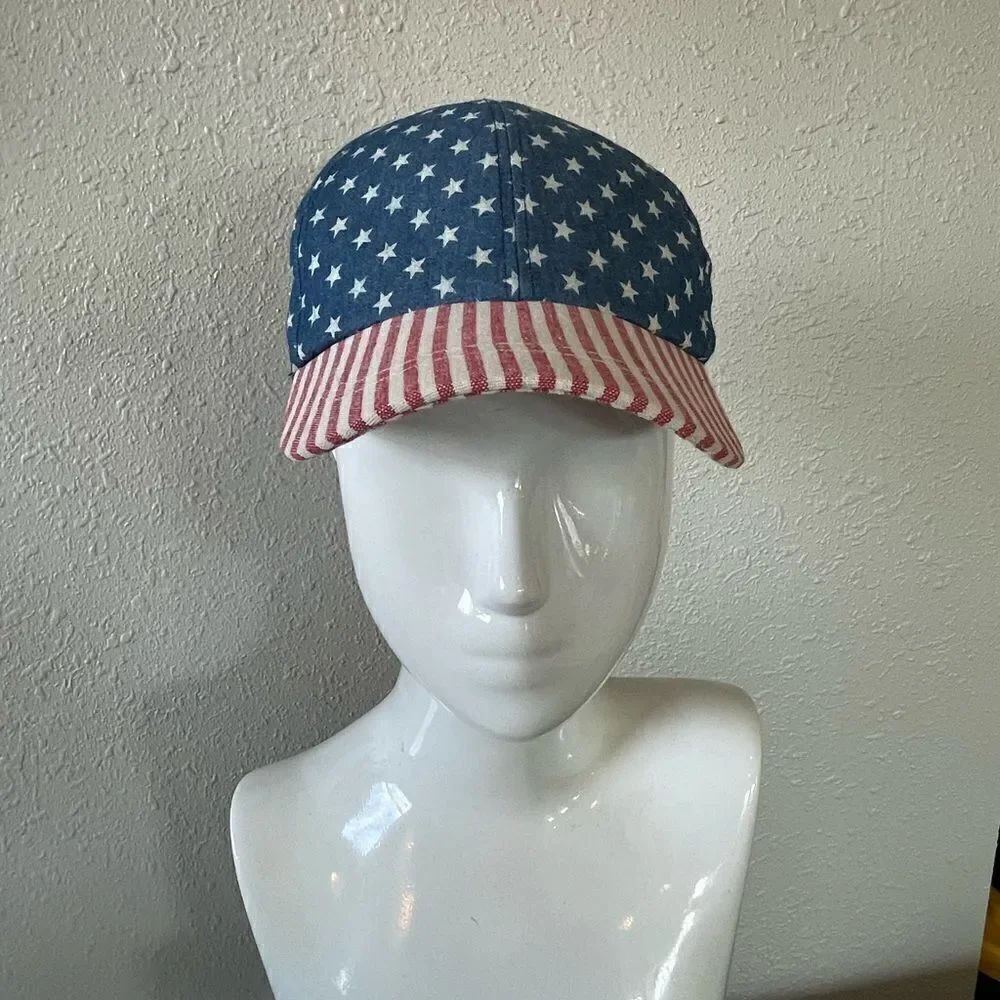 Stars and Stripes Baseball Cap EUC